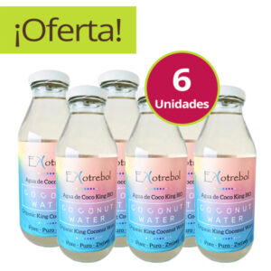 pack de 6 agua de coco ekotrebol