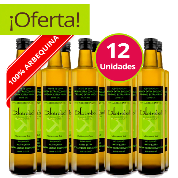 aceite de oliva bio extra virgen arbequina ekotrebol