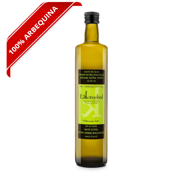 Aceite de Oliva Bio extra virgen arbequina Ekotrebol 750 ml