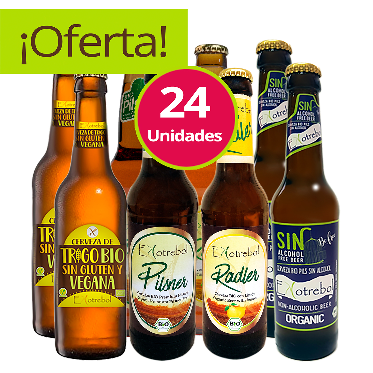 Pack Degustación Cervezas Bio Ekotrebol
