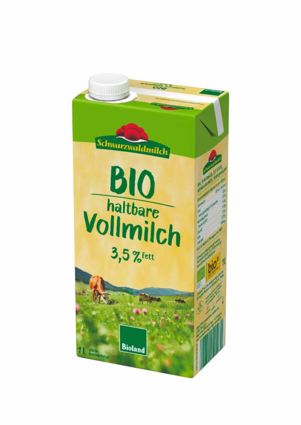 Leche entera 3,5% Bio Schwarzwaldmilch by Ekotrebol