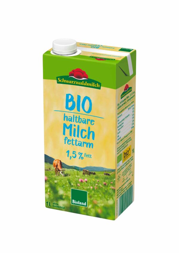 Leche semidesnatada 1,5% Bio Schwarzwaldmilch by Ekotrebol