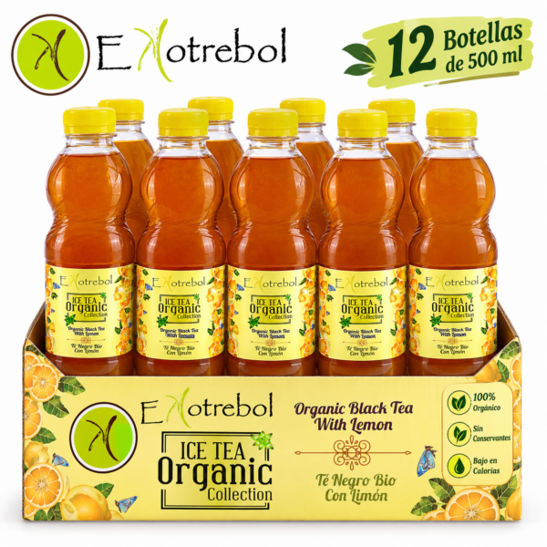 PACK de 24 BOT. TE NEGRO BIO CON LIMON
